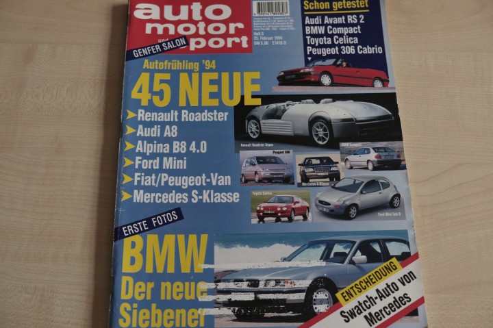 Deckblatt Auto Motor und Sport (05/1994)